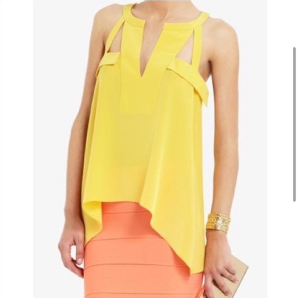 BCBG MAXAZRIA SILK KAYLEEN TOP